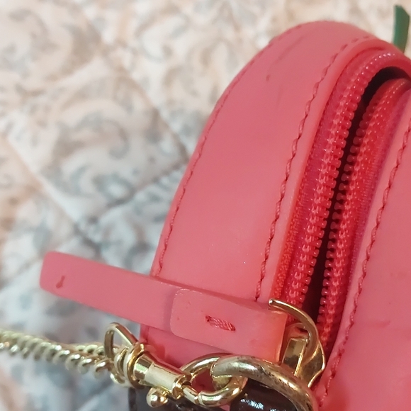 Kate Spade Chocolate-Dipped Strawberry Crossbody Bag - Pink, Brown, Green - Picture 8 of 10